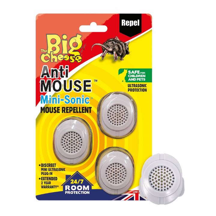 BIG CHEESE ANTI MOUSE MINI-SONIC REPELLENT 3 PK