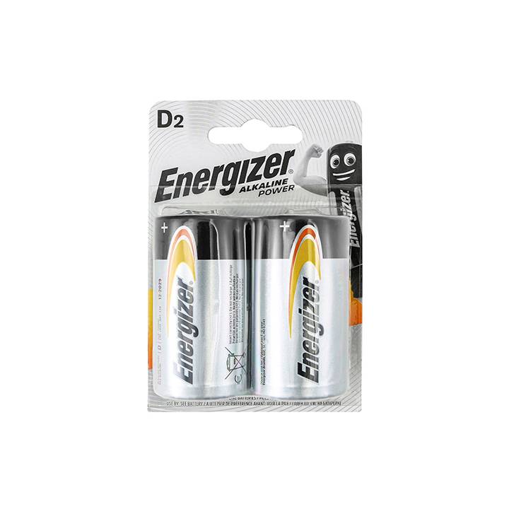 ENERGISER D TYPE BATTERY PK.2