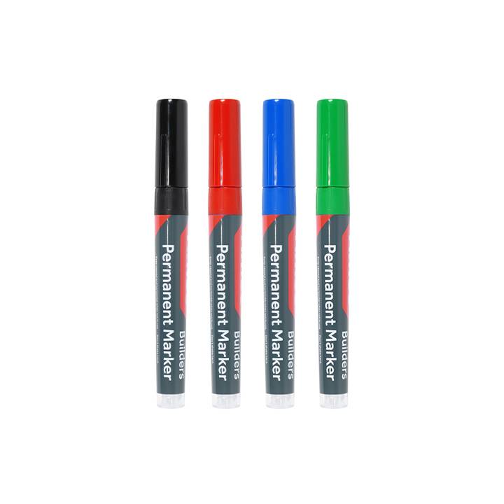 TIMCO FINE TIP MARKERS ASST.COLOURS PK.4