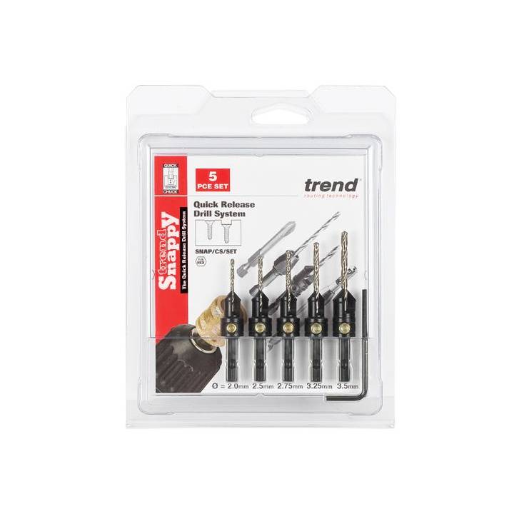 TREND SNAPPY 5 PCE COUNTERSINK SET