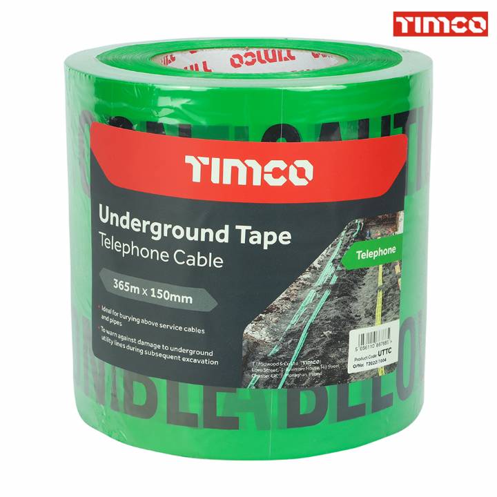 TIMCO UNDERGROUND TAPE PHONE PIPE 365M