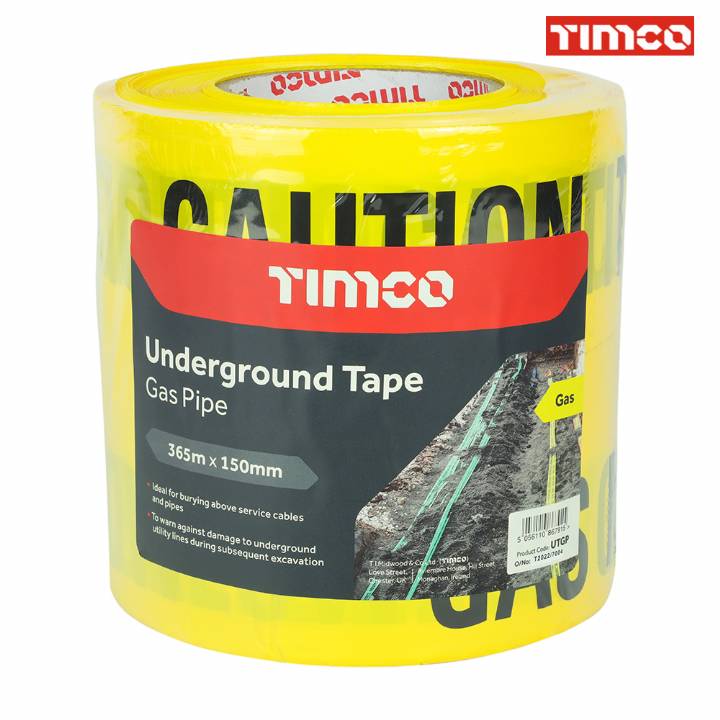 TIMCO UNDERGROUND TAPE GAS  PIPE 365M