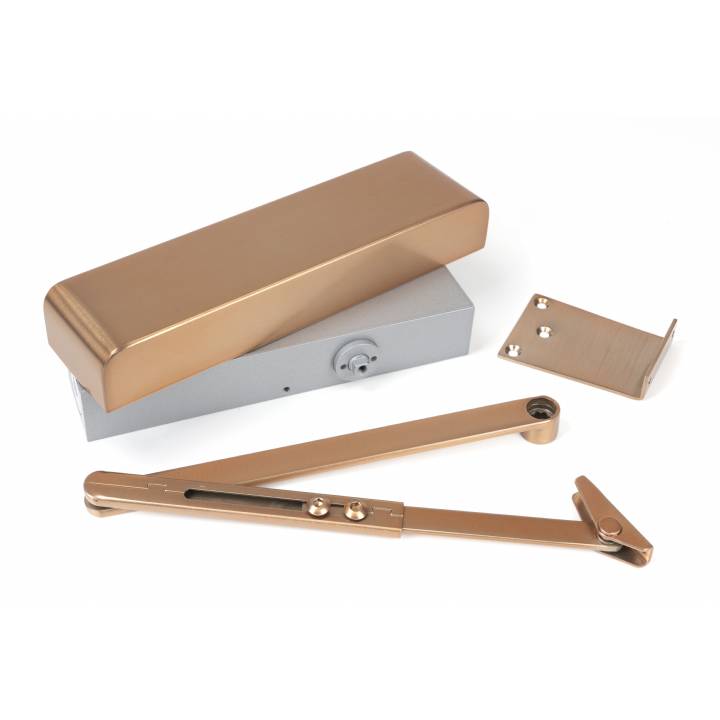 Polished Bronze Size 2-5 Door Closer & Cover