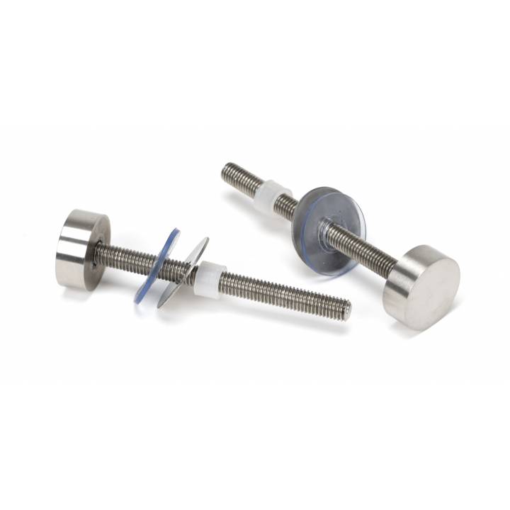 Satin SS (304) 100mm Bolt Fixings for T Bar (2)