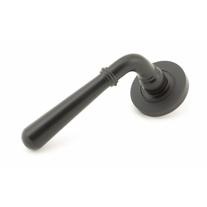 Aged Bronze Newbury Lever on Rose Set (Plain) - U