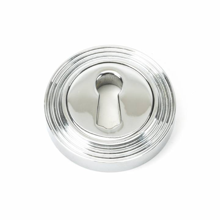 Polished Chrome Round Escutcheon (Beehive)