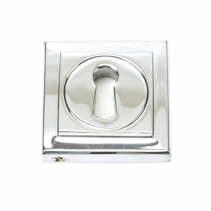 Polished Chrome Round Escutcheon (Square)