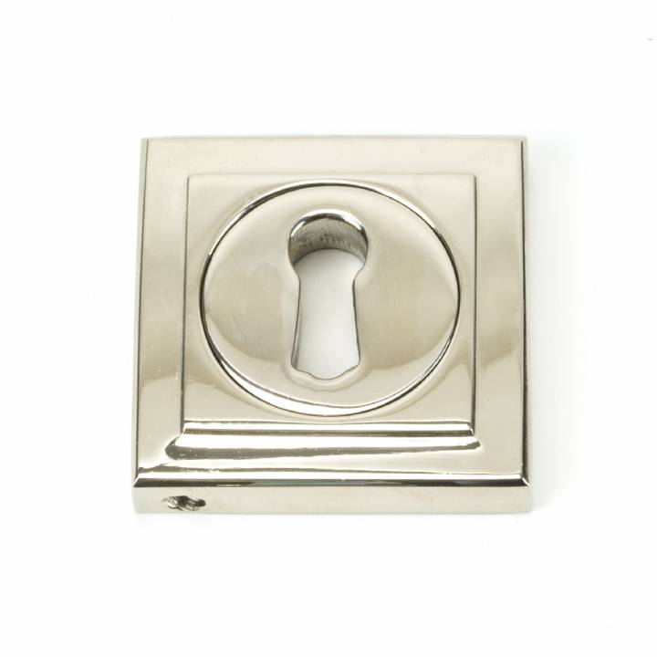 Polished Nickel Round Escutcheon (Square)