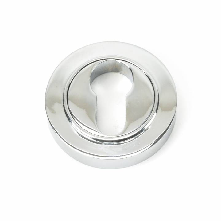 Polished Chrome Round Euro Escutcheon (Plain)