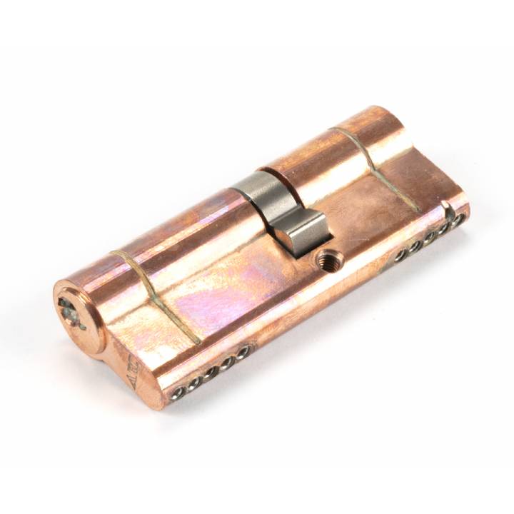 Polished Bronze 35/45 5pin Euro Cylinder