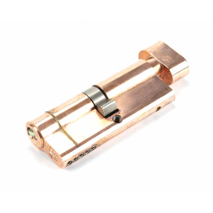 Polished Bronze 40/40 5pin Euro Cylinder/Thumbturn