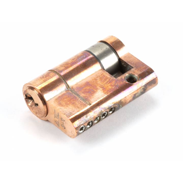 Polished Bronze 35/10 5pin Single Cylinder