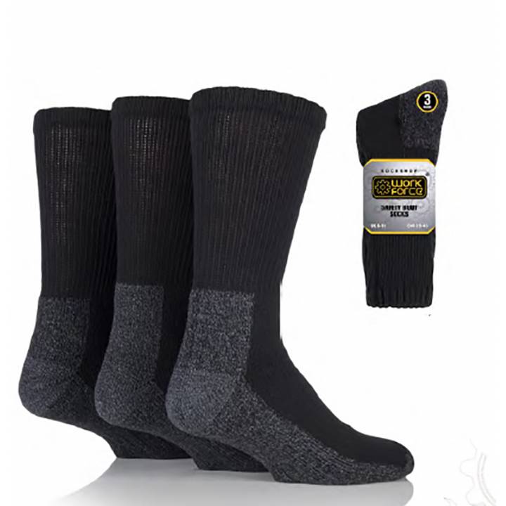 WORKFORCE SIZE 6-11 SAFETY BOOT SOCKS 3PK