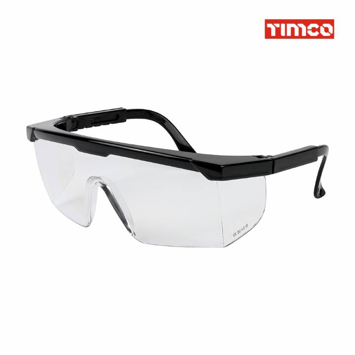 TIMCO WRAPAROUND SAFETY GLASSES CLEAR