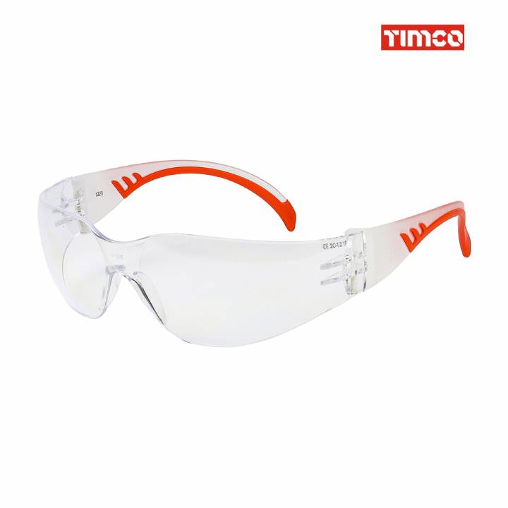TIMCO COMFORT SAFETY GLASSES - CLEAR