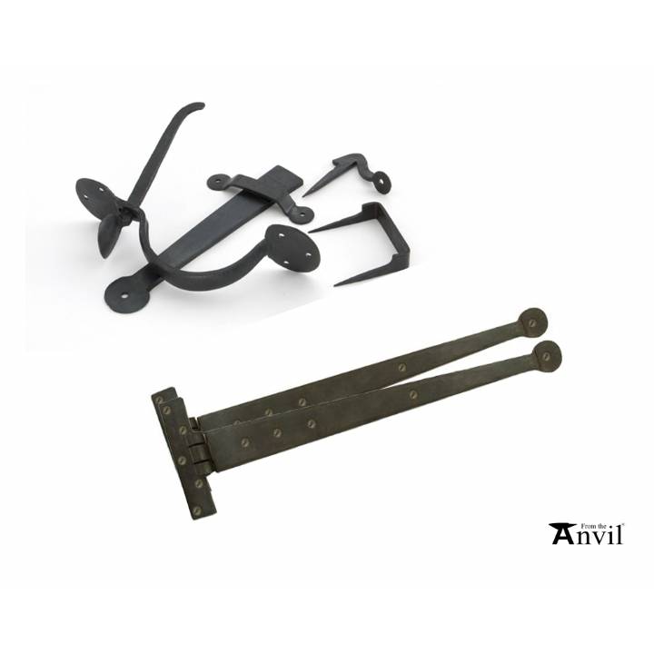 ANVIL 18 INCH BEAN HINGE & THUMBLATCH SET (33010 + 33101)