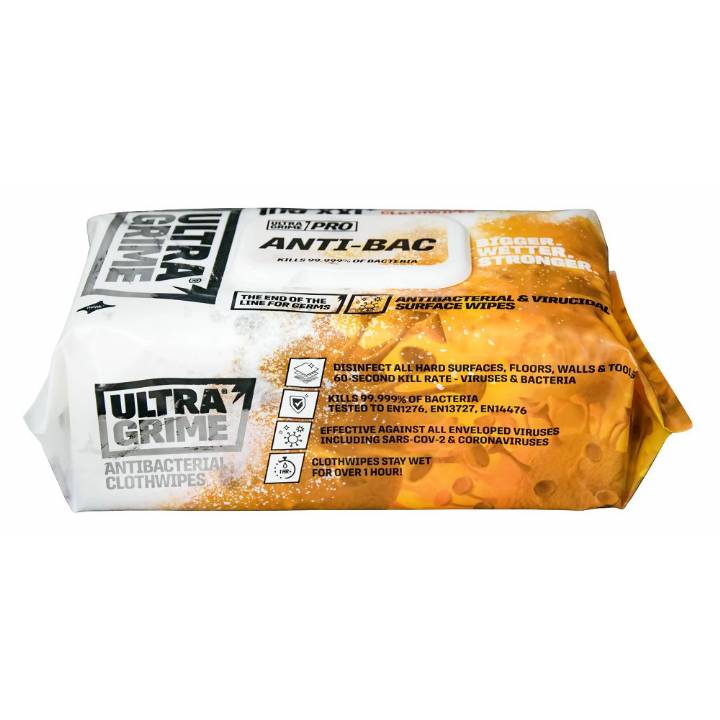 ULTRA GRIME PRO-ANTIBAC ANTI-COVID WIPES PK100