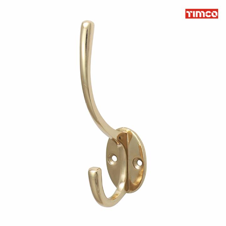 TIMCO HAT & COAT HOOK 125x32mm