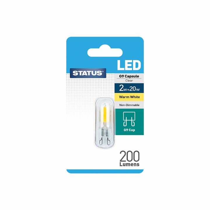 STATUS LED 2-20w G9 CAPSULE BULB