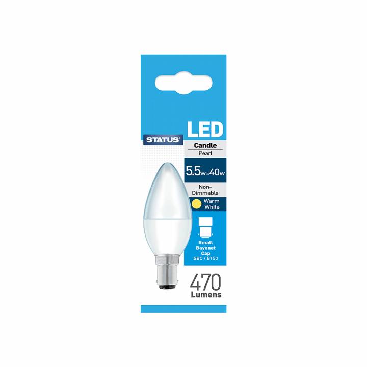 STATUS LED SBC 40W CANDLE BULB