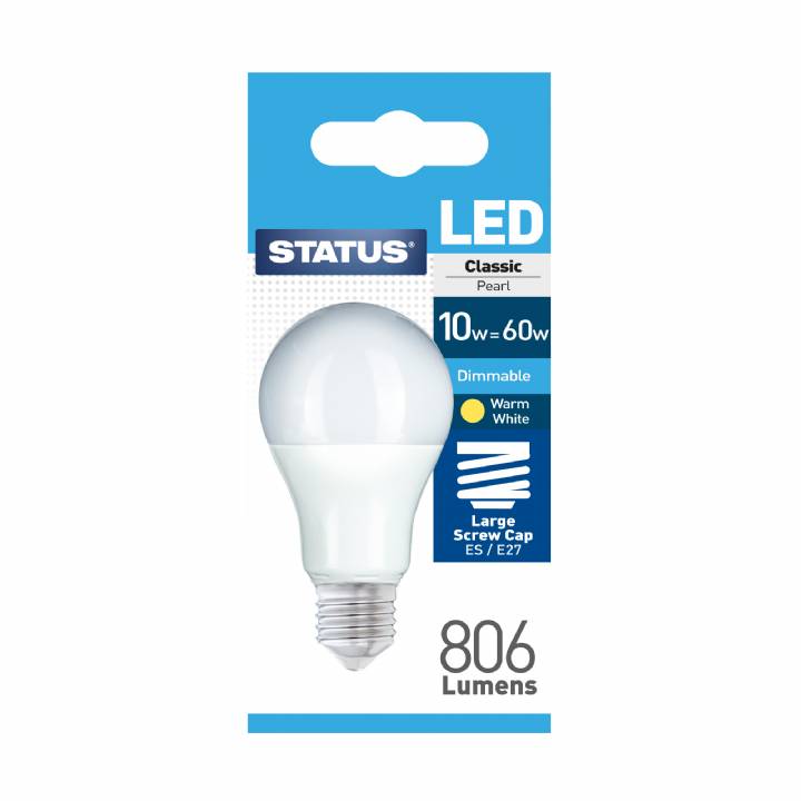 STATUS LED 10W/60W ES DIMMABLE BULB