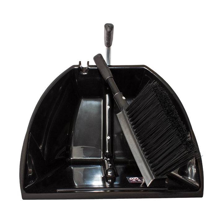 RED GORILLA DUST PAN AND BRUSH SET BLACK 45CM