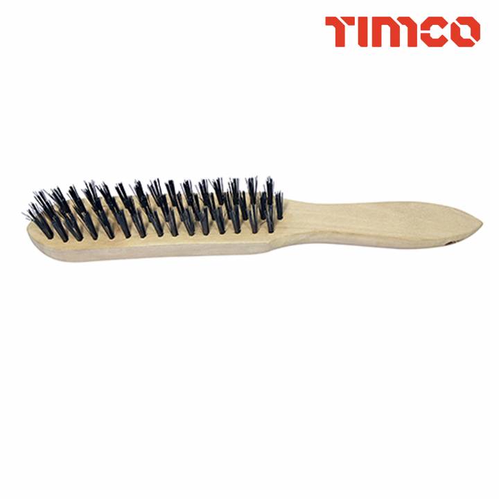 TIMCO WIRE BRUSH 4 ROW STAINLESS STEEL