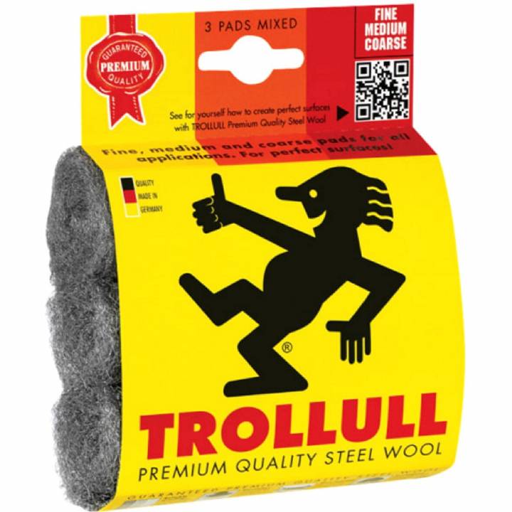 TROLLULL ASSORTED STEEL WOOL 3 MIXED