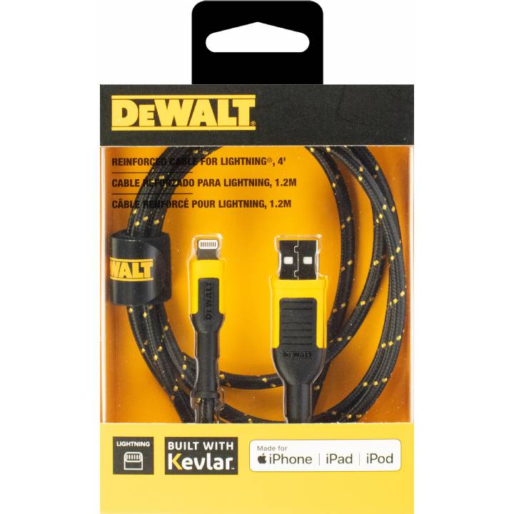 DEWALT LIGHTNING TO USB CABLE 4FT