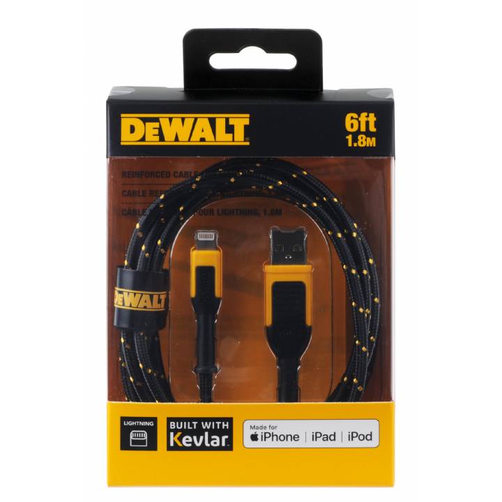 DEWALT LIGHTNING TO USB CABLE 6FT