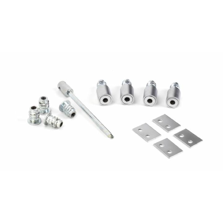 Satin Chrome Secure Stops (Pack of 4)