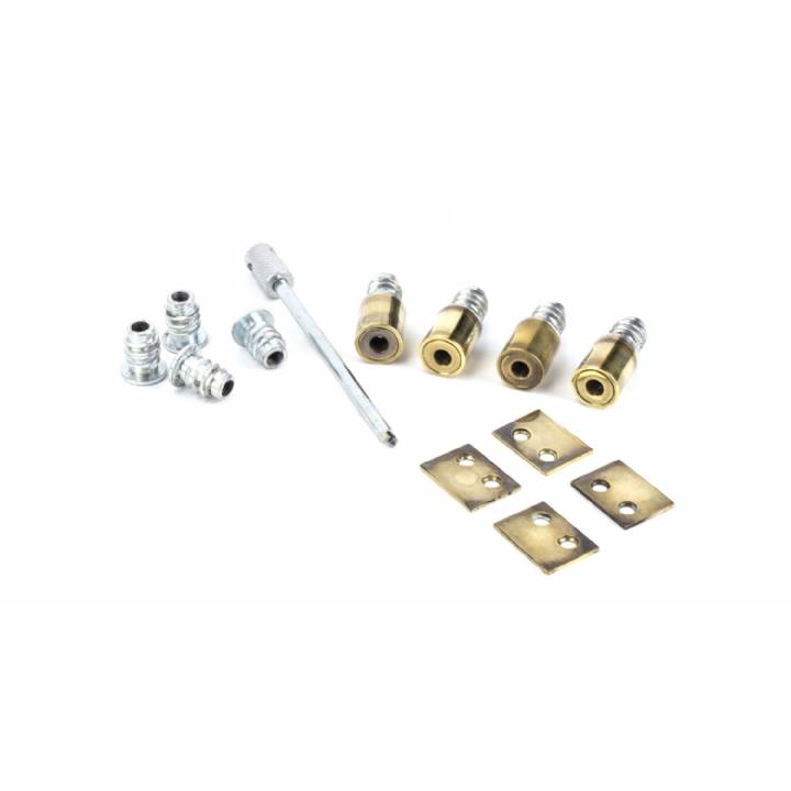 Aged Brass Secure Stops (Pack of 4)