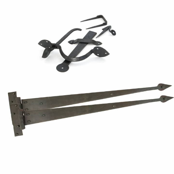 ANVIL 18 INCH ARROW HINGE & THUMBLATCH SET (33158 + 33150)