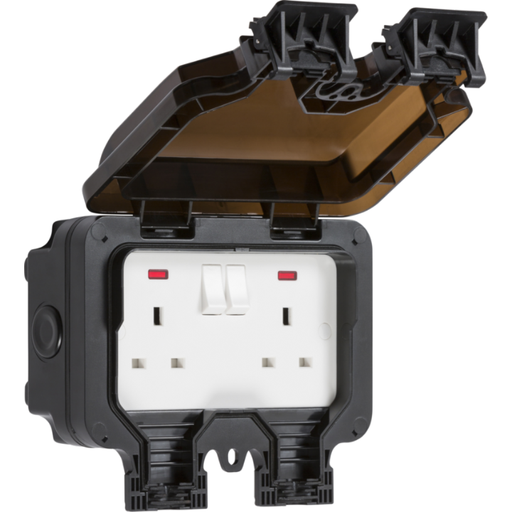 ML IP66 2 GANG D/P SWITCHED SOCKET