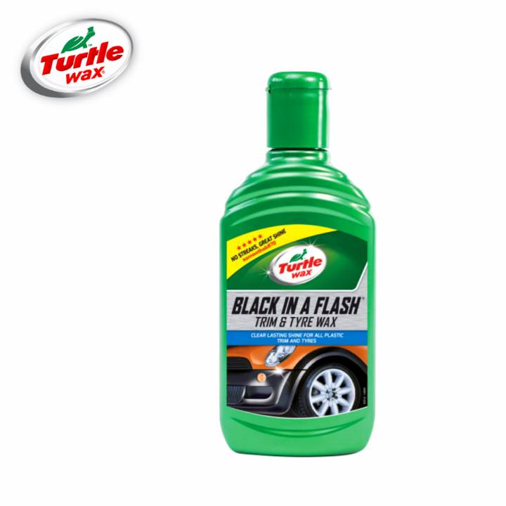 TURTLE WAX BLACK IN A FLASH TRIM + TYRE