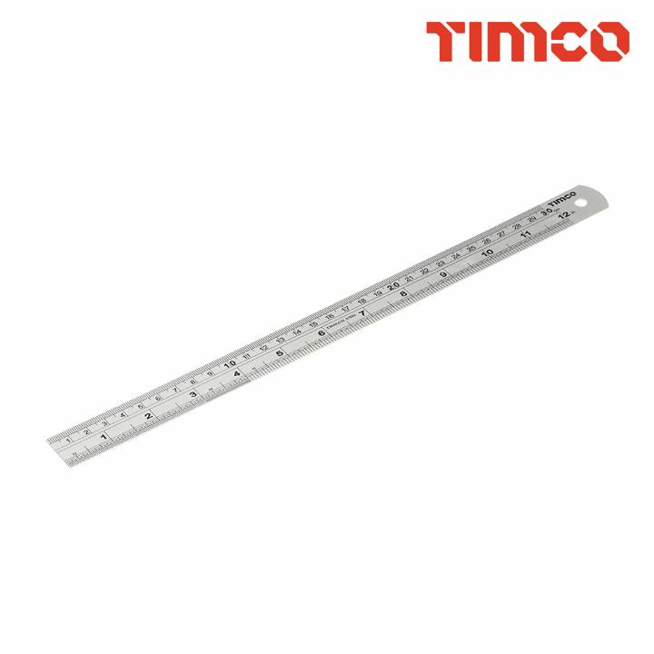TIMCO 300mm STAINLESS STEEL RULER