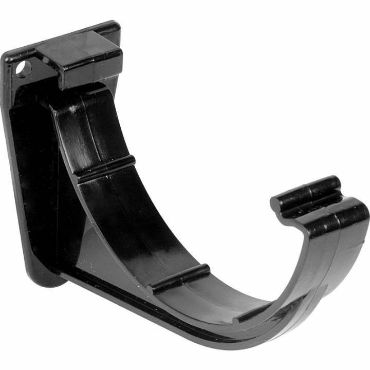 FASCIA BRACKET HALF ROUND BLACK