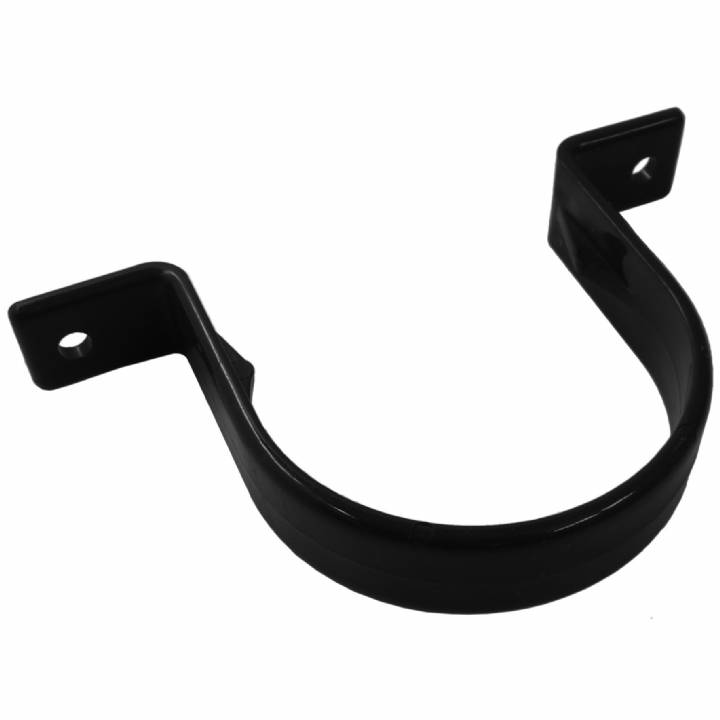 PIPE CLIP ROUND BLACK