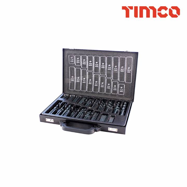 TIMCO 170PC HSS JOBBER DRILL SET