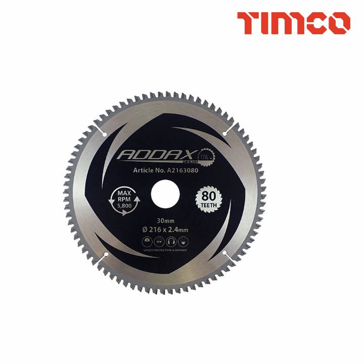 TIMCO 216MM X 80T ALI CUTTING BLADE