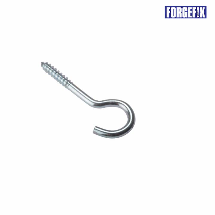 FORGEFIX STEEL SCREW HOOK BZP 100MM PK.10