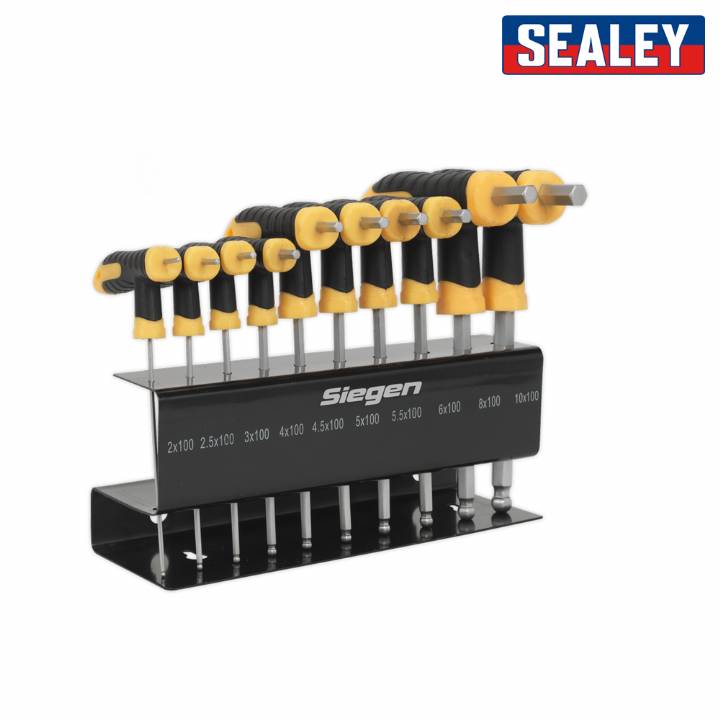 SEALEY HEX T HANDLE KEY SET PK.10