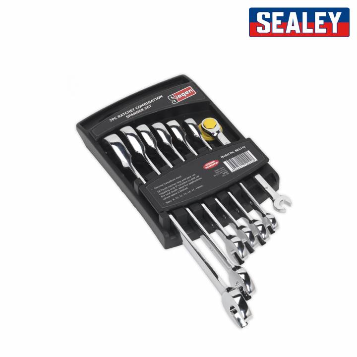 SEALEY RATCHET SPANNER SET PK.7