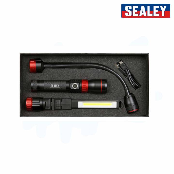 SEALEY 3-IN-1 COB LED RECHARGEABLE INSPECTION LAMP