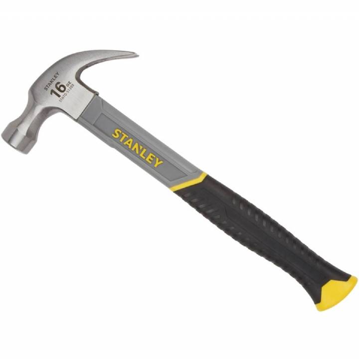 STANLEY FIBREGLASS CURVED CLAW HAMMER