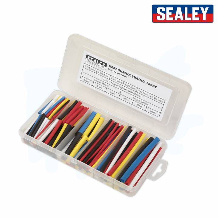 SEALEY 180 PIECE HEAT SHRINK MIXED TUBING