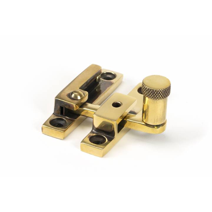 Aged Brass Brompton Quadrant Fastener - Narrow