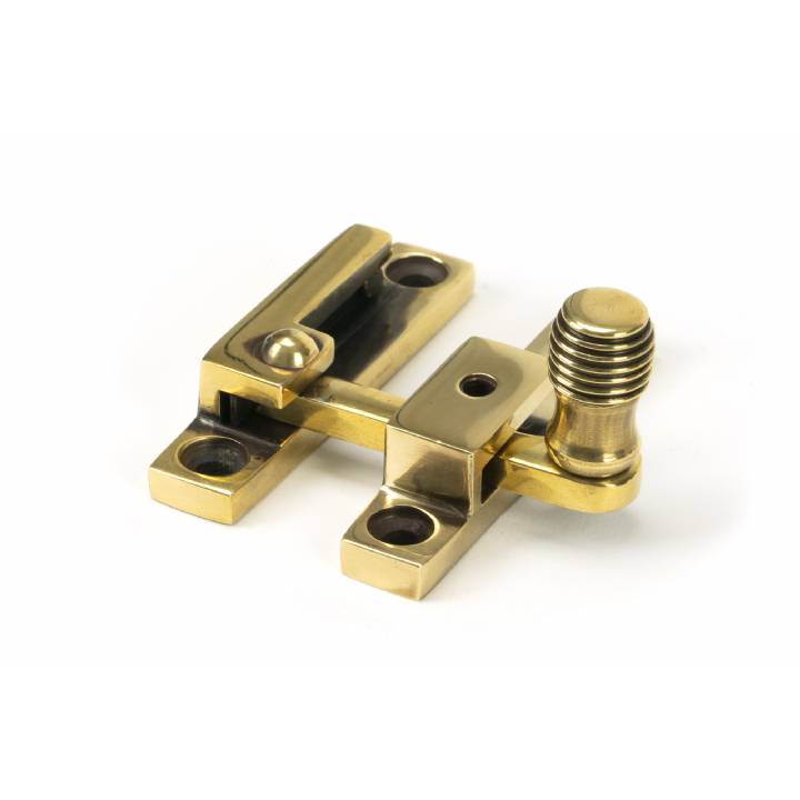 Aged Brass Beehive Quadrant Fastener - Narrow