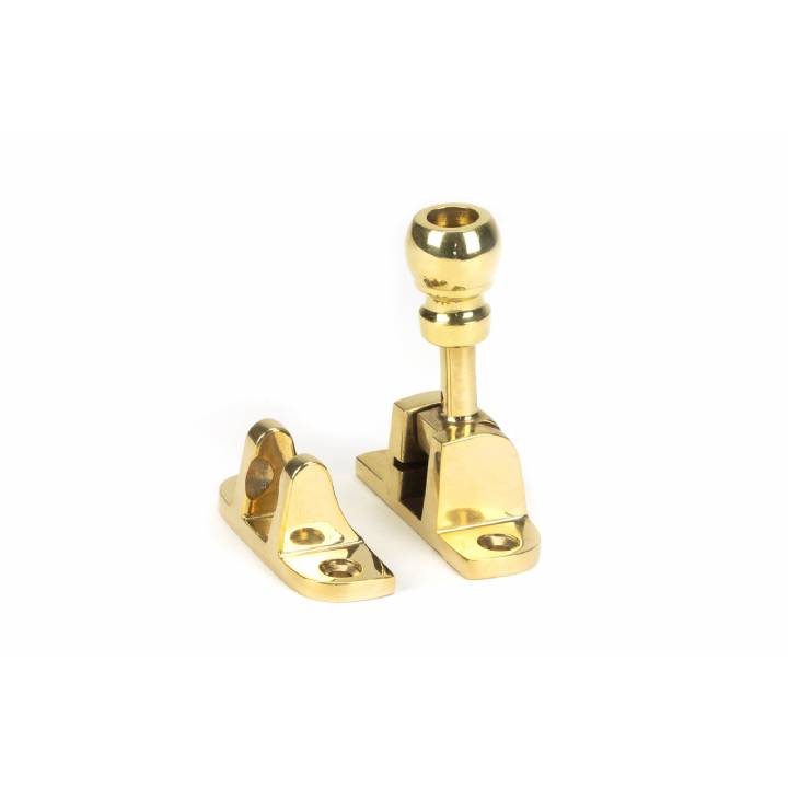 Polished Brass Mushroom Brighton Fastener (Radiused)