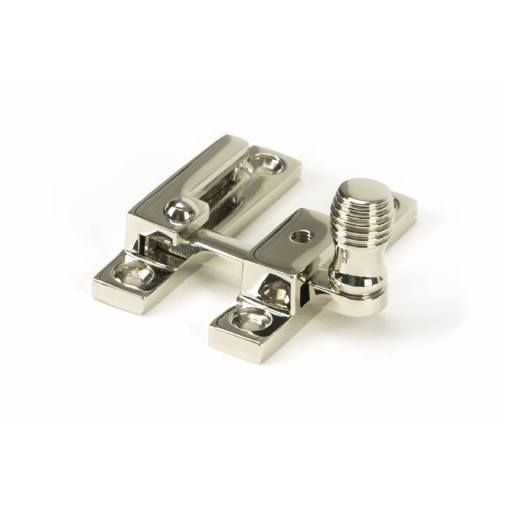 Polished Nickel Beehive Quadrant Fastener - Narrow